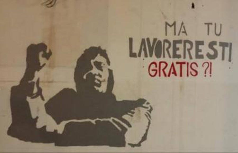 Ma tu lavoreresti gratis? E allora perché dovrei farlo&nbsp;io?