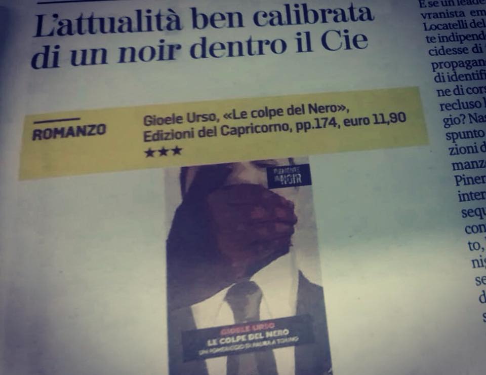 “Le colpe del nero” su La Stampa di&nbsp;Torino